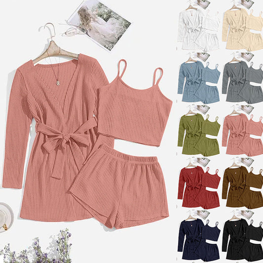 🛋️ Ensemble Homewear 3 Pièces – Confort Élégant Pour la Maison & Bien Plus