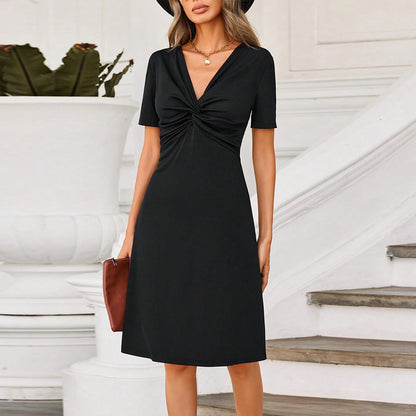 Robe élégante style français Hepburn – Femme