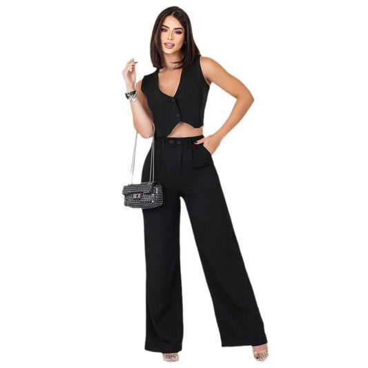💃 Ensemble Sans Manches Slim – Élégance Moderne & Allure Socialite