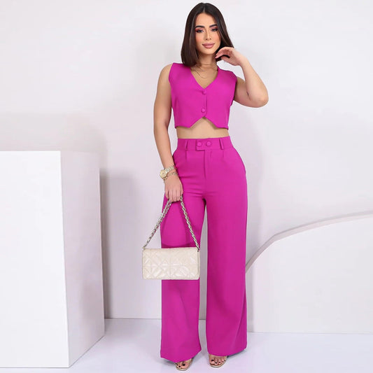💃 Ensemble Sans Manches Slim – Élégance Moderne & Allure Socialite